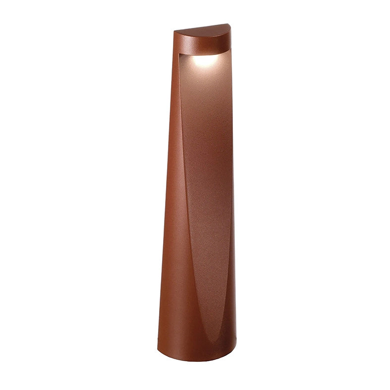 EDDIE Bollard Paletto LED 7W 50° IP65 3000K 777lm Struttura in Alluminio Pressofuso Verniciato Marrone - Rossini Illuminazione