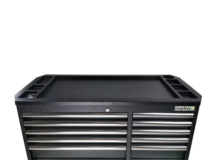 Carrello portautensili, carrello da officina 16 cassetti, serie Pro, nero