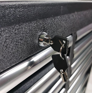 Carrello portautensili, carrello da officina 16 cassetti, serie Pro, nero