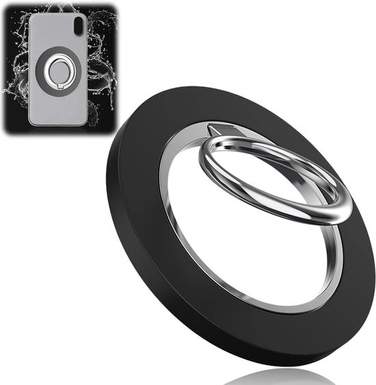Oggetto per tenere il telefono con rotazione a 360° magnetica - Sostegno per smartphone con piastra metallica - Telecomando magnetico per telefono - Sostegno per telefono con doppia aderenza magnetica.