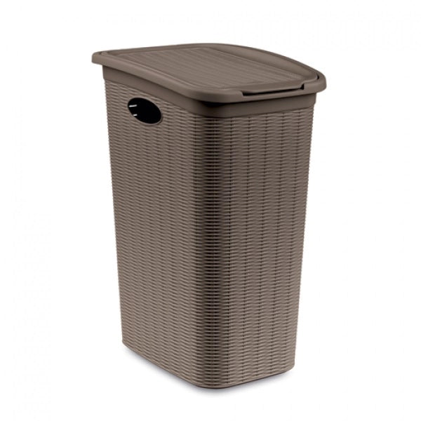 Cesta Portabiancheria Bucato Biancheria Elegance 36 litri Tortora