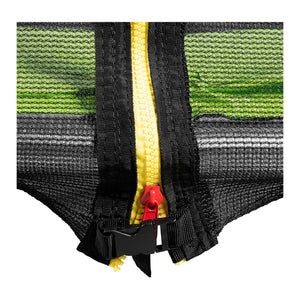 Trampolino da giardino - diametro 244 x 180 cm - 80 kg - rete di sicurezza - nero/grigio 14_0008022