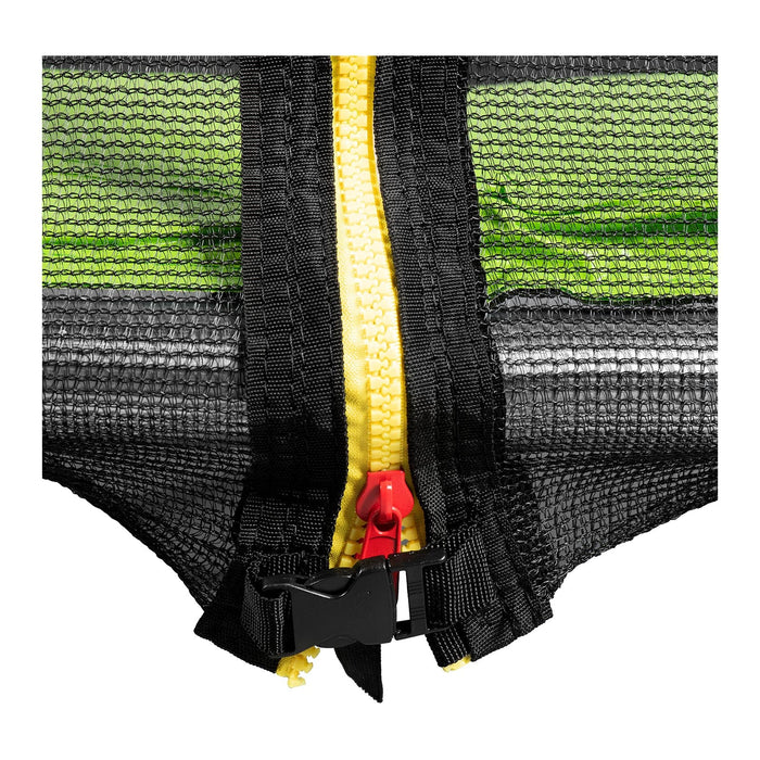 Trampolino da giardino - diametro 244 x 180 cm - 80 kg - rete di sicurezza - nero/grigio 14_0008022