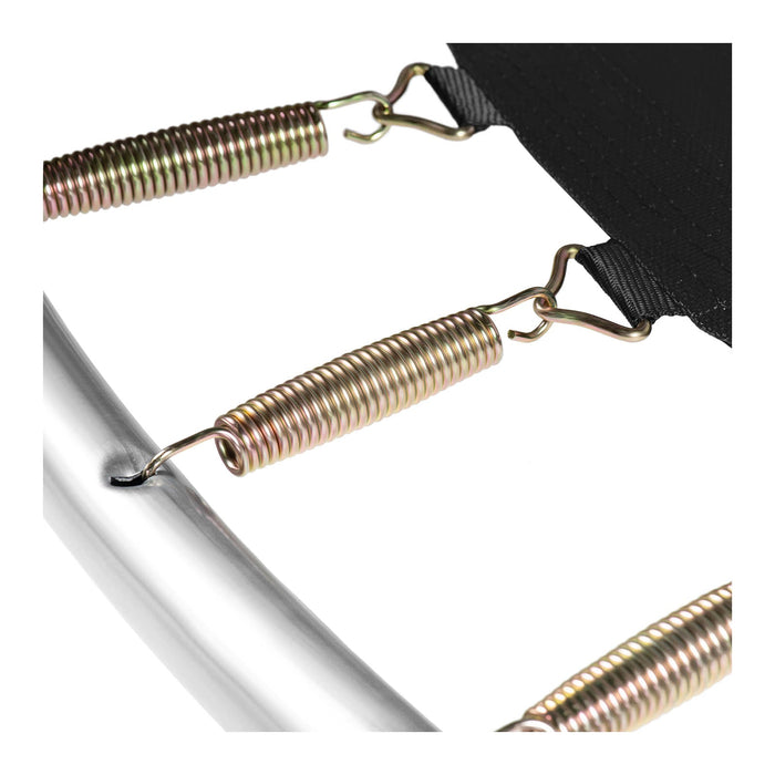 Trampolino da giardino - diametro 244 x 180 cm - 80 kg - rete di sicurezza - nero/grigio 14_0008022