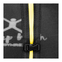 Trampolino da giardino - diametro 244 x 180 cm - 80 kg - rete di sicurezza - nero/grigio 14_0008022