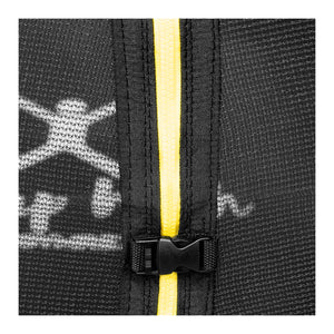 Trampolino da giardino - diametro 244 x 180 cm - 80 kg - rete di sicurezza - nero/grigio 14_0008022