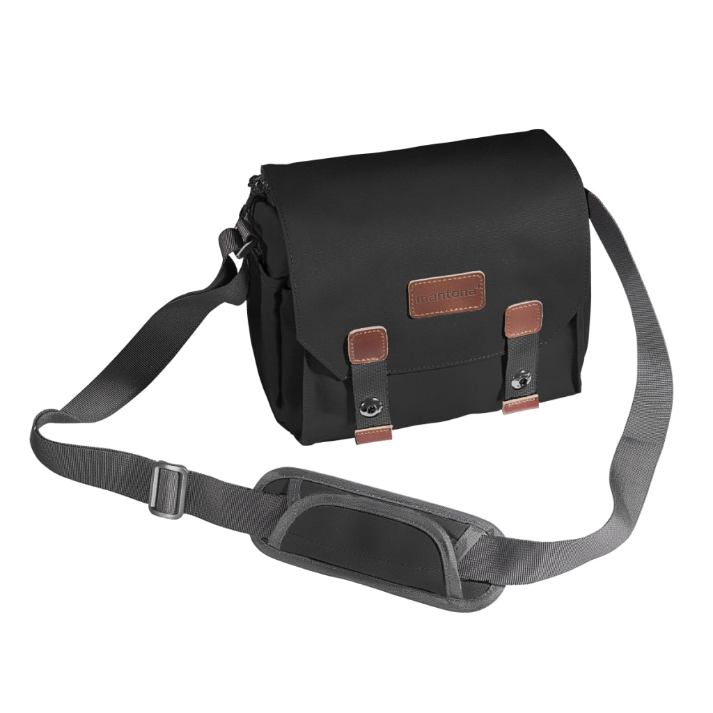 Mantona borsa fotografica Milano piccolo nero