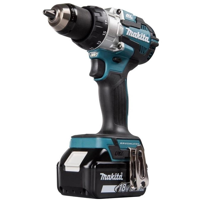 Makita DHP489RTJ LXT Trapano Avvitatore con Percussione Brushless 18V 110Nm 1800 rpm colore Nero Blu