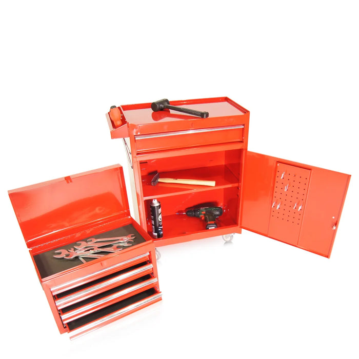 Carrello portautensili con attacco S10, colore rosso