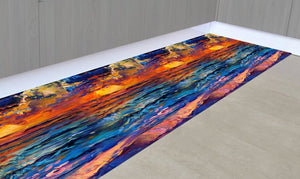 Tappeto Cucina Antiscivolo Made in Italy Passatoia Antimacchia Multiuso Corridoio Soggiorno Lavabile in Lavatrice - 50x300 - Quadri993