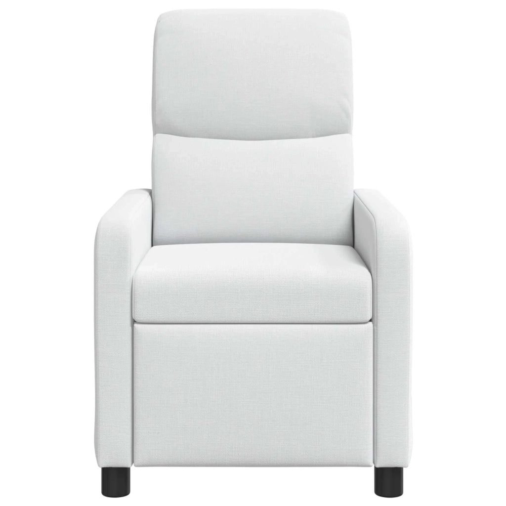 Divano Sedia-Poltrona reclinabile Bianco Tessuto 339045