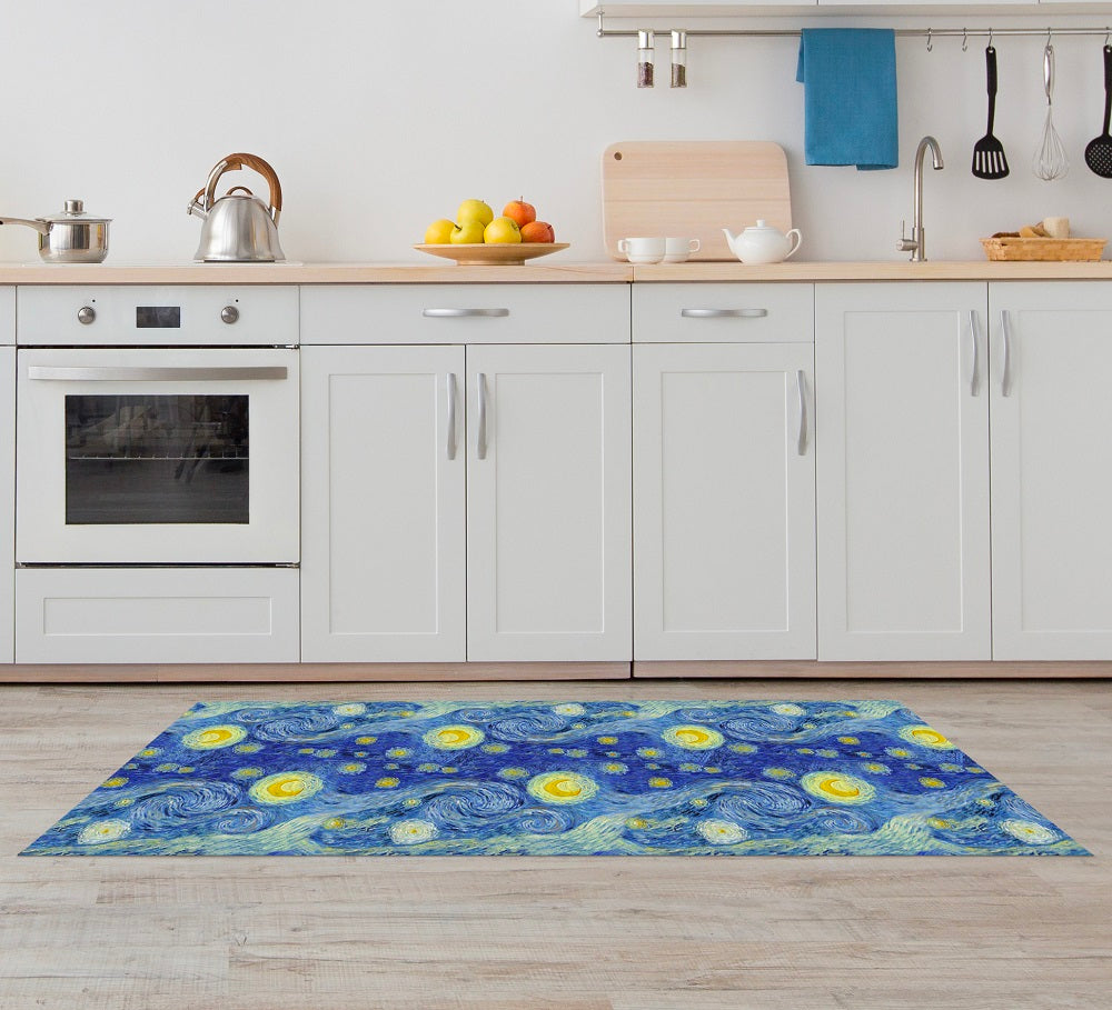 Tappeto Cucina Antiscivolo Made in Italy Passatoia Antimacchia Multiuso Corridoio Soggiorno Lavabile in Lavatrice - 50x100 - Quadro994