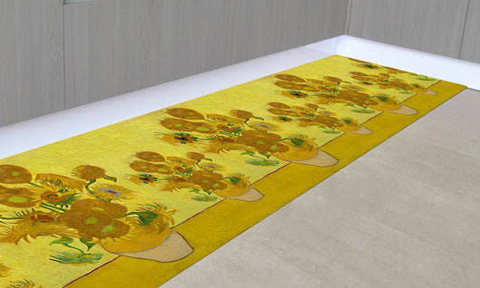 Tappeto Cucina Antiscivolo Made in Italy Passatoia Antimacchia Multiuso Corridoio Soggiorno Lavabile in Lavatrice - 50x100 - Quadri996