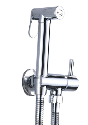 Set kit doccetta per wc, completo di rubinetto e flessibile 120 cm