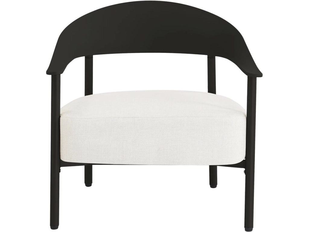 Set di 2 poltrone da giardino "Céora" in plastica e metallo - Nero