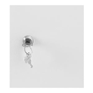 Cassetta portadocumenti con serratura 355 x 255 x 7 cm materiale: acciaio laminato a freddo 2 chiavi bianco 14_0005983