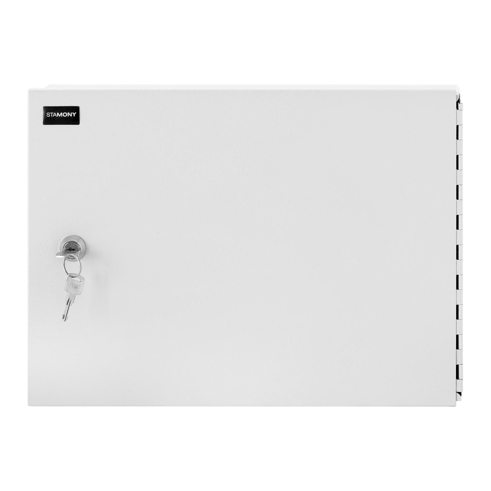 Cassetta portadocumenti con serratura 355 x 255 x 7 cm materiale: acciaio laminato a freddo 2 chiavi bianco 14_0005983