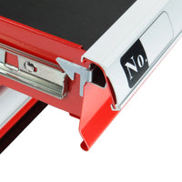 Carrello da officina, colore rosso