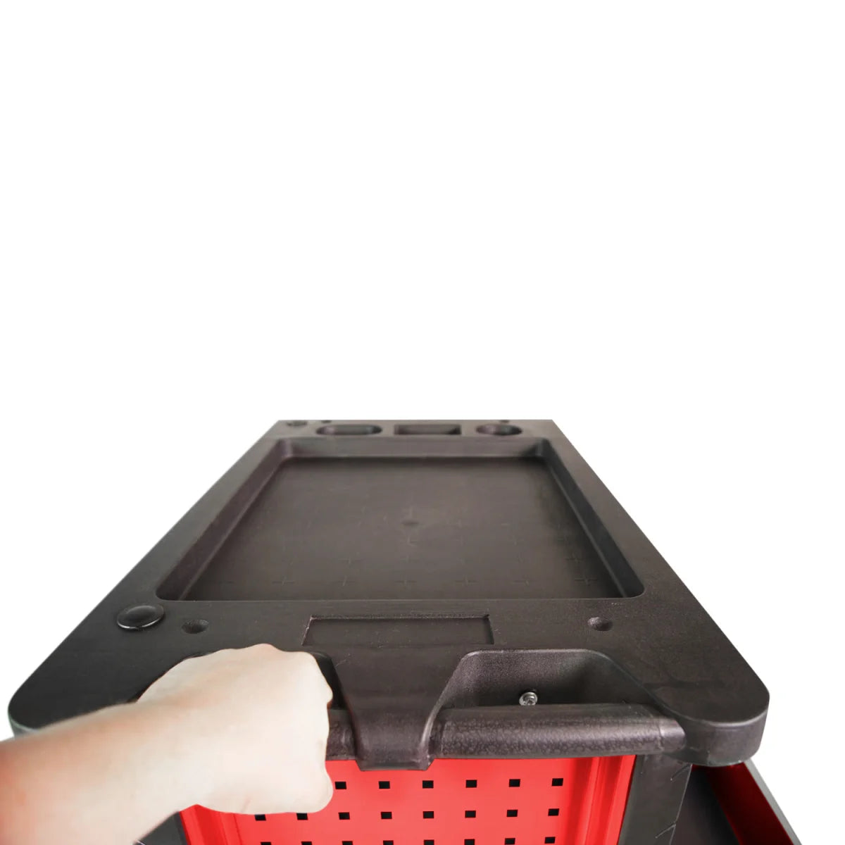 Carrello da officina, colore rosso