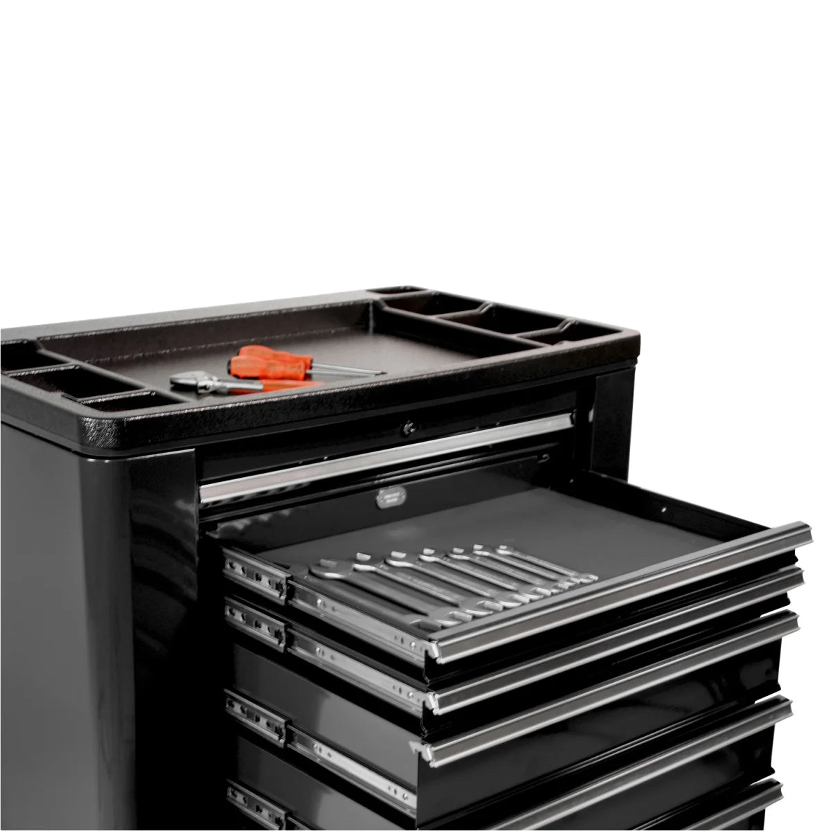 Carrello portautensili con alette laterali Pro Series nere