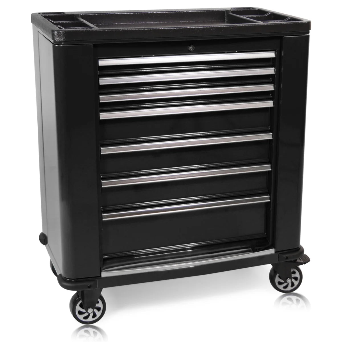 Carrello portautensili con alette laterali Pro Series nere