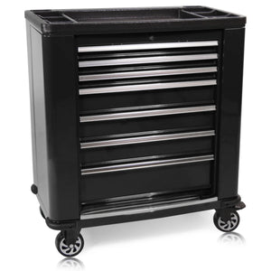 Carrello portautensili con alette laterali Pro Series nere