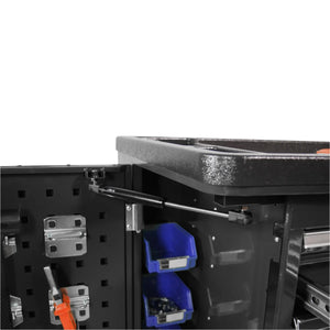 Carrello portautensili con alette laterali Pro Series nere