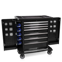 Carrello portautensili con alette laterali Pro Series nere