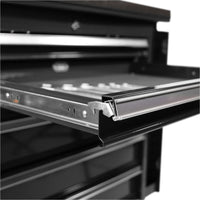 Carrello portautensili con alette laterali Pro Series nere