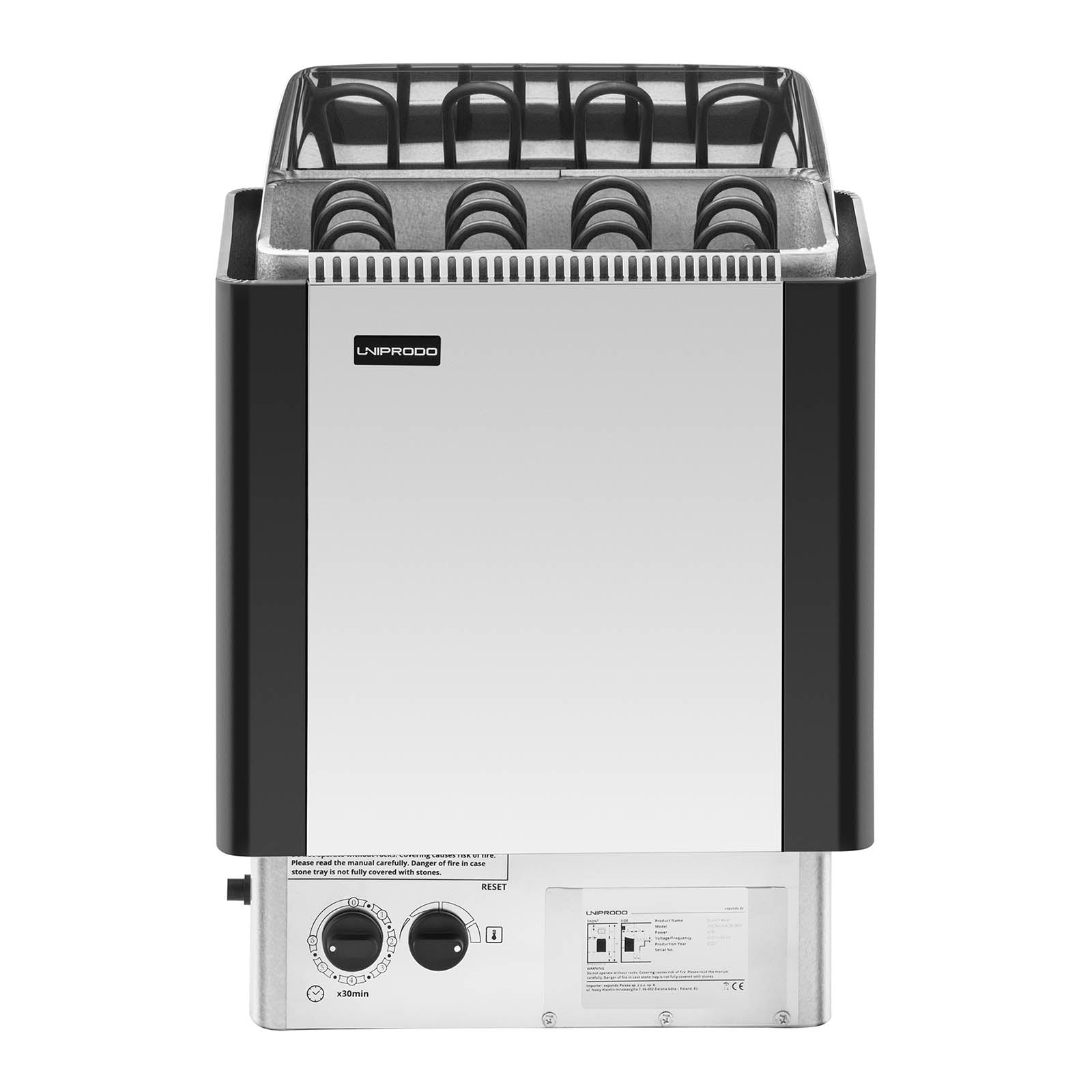 Stufa per sauna - 6 kW - da 30 a 110 °C - unità di controllo inclusa 14_0007678