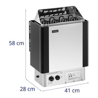 Stufa per sauna - 6 kW - da 30 a 110 °C - unità di controllo inclusa 14_0007678