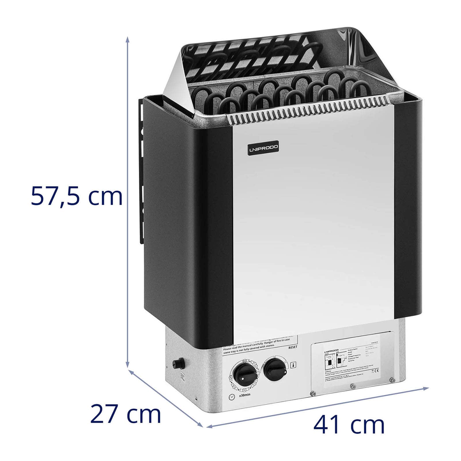 Stufa per sauna - 8 kW - da 30 a 110 °C - unità di controllo inclusa 14_0007679