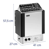 Stufa per sauna - 8 kW - da 30 a 110 °C - unità di controllo inclusa 14_0007679