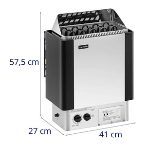 Stufa per sauna - 8 kW - da 30 a 110 °C - unità di controllo inclusa 14_0007679