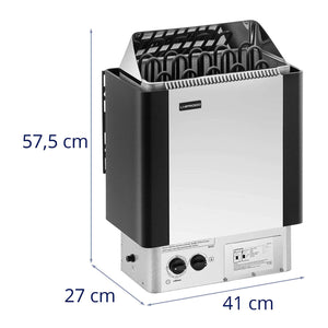 Stufa per sauna - 9 kW - da 30 a 110 °C - Unità di controllo inclusa 14_0007680