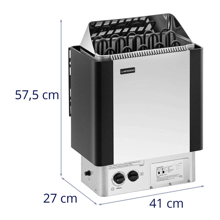 Stufa per sauna - 9 kW - da 30 a 110 °C - Unità di controllo inclusa 14_0007680