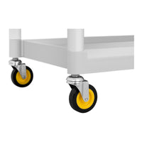 Carrello servizio hotel 150 kg 2 contenitori alluminio 14_0005908