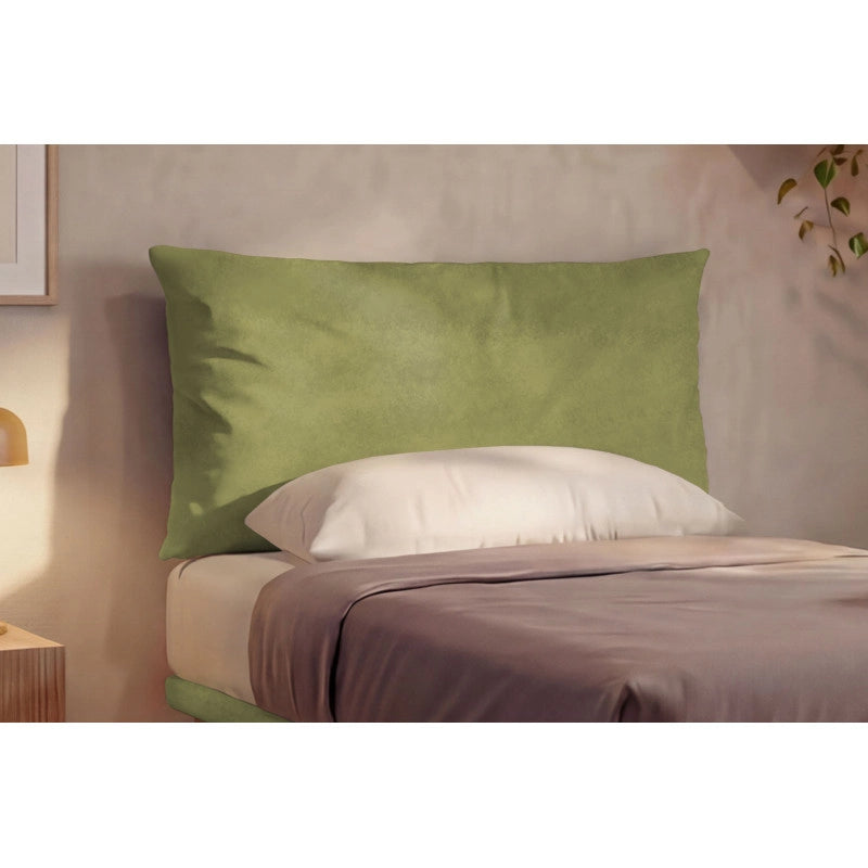 Letto imbottito Piazza e mezzo 120x190 cm Soft - Con rete,Microfibra,Tè verde