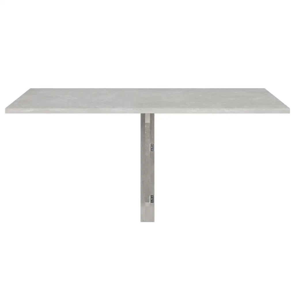 Tavolino Muro Pieghevole Grigio Cemento 100x60x56cm Multistrato