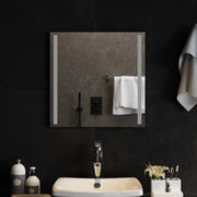 Specchio da bagno LED Trasparente 50 x 50 cm vetro temperato 42045789