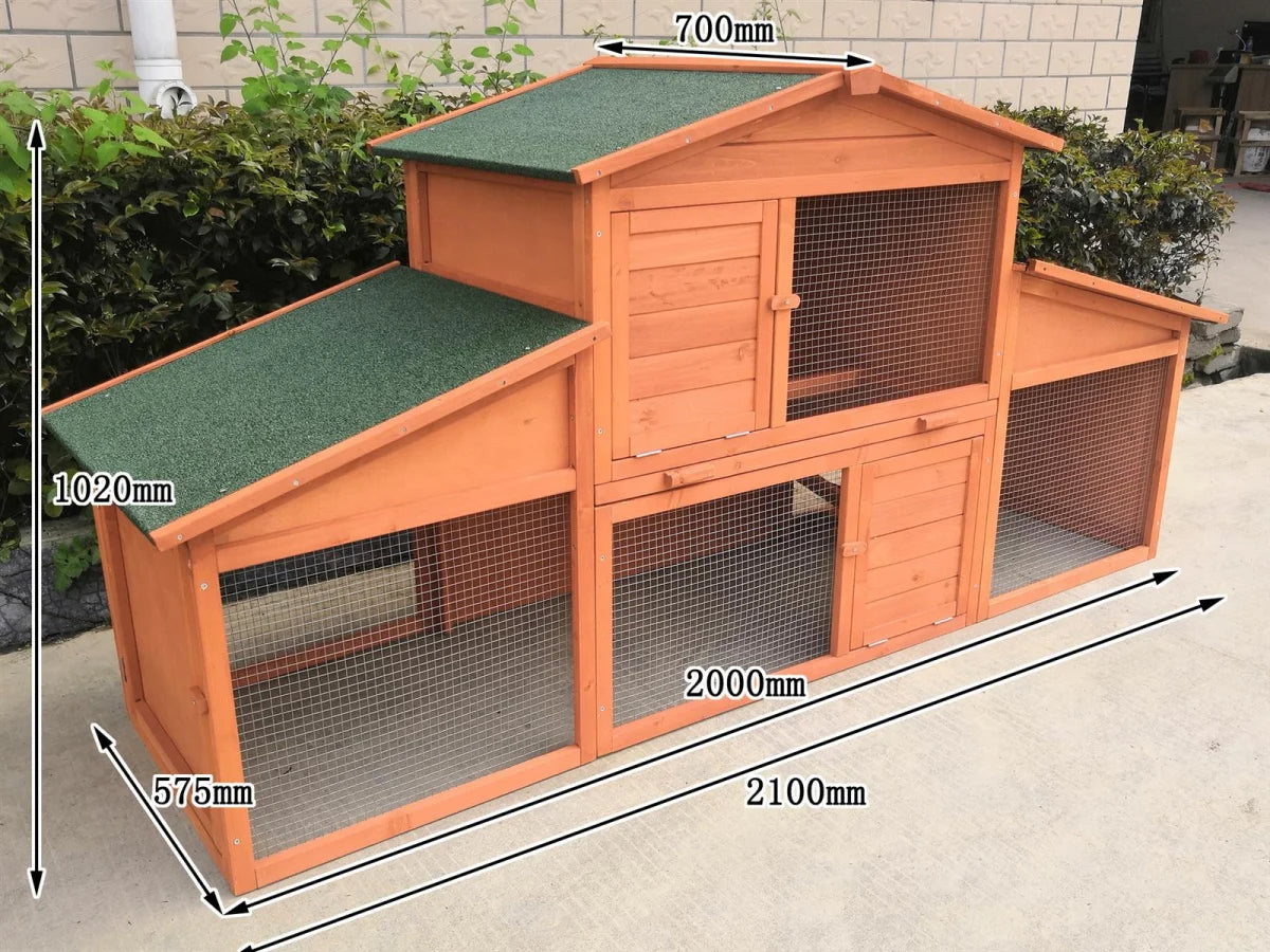 Conigliera XXL con recinto