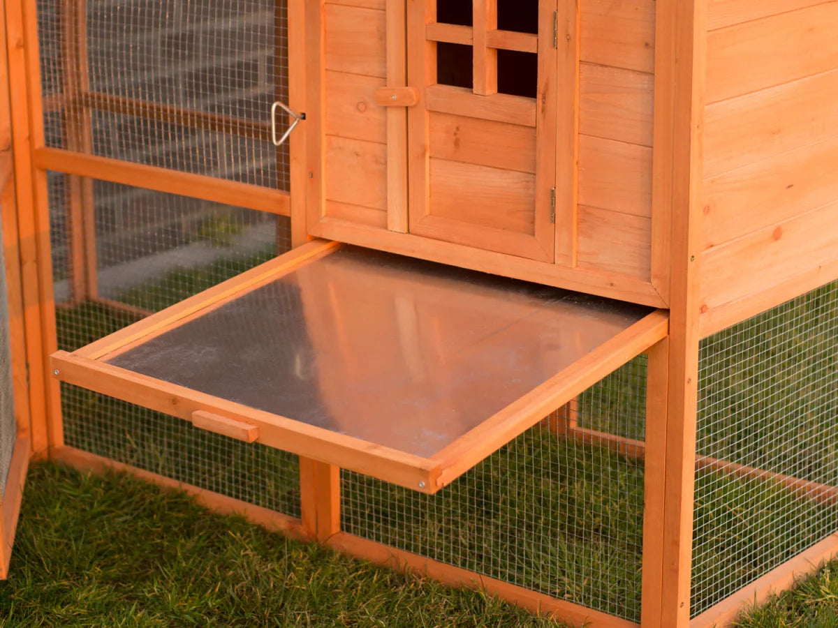 Pollaio con recinto, conigliera, conigliera per piccoli animali