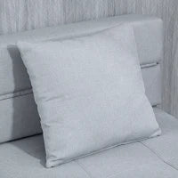 Poltrona letto convertibile singola poltrona 1 posto con 1 cuscino removibile, tessuto grigio chiaro