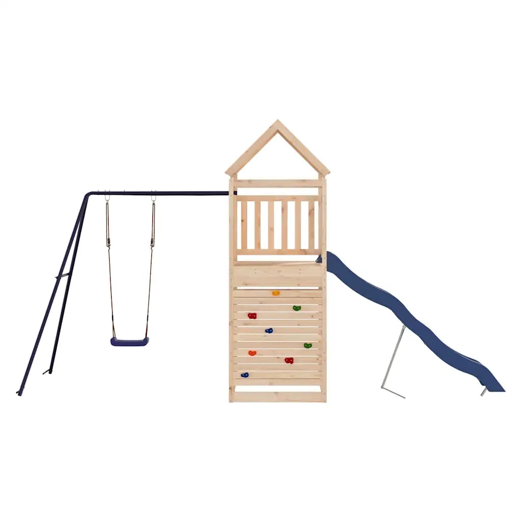Set da Gioco da Esterno in Legno Massello di Pino 3156985