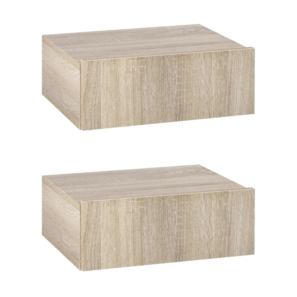 Comodini Sospesi con Cassetti ¨C zephmum ¨C Legno 40x30x15 cm