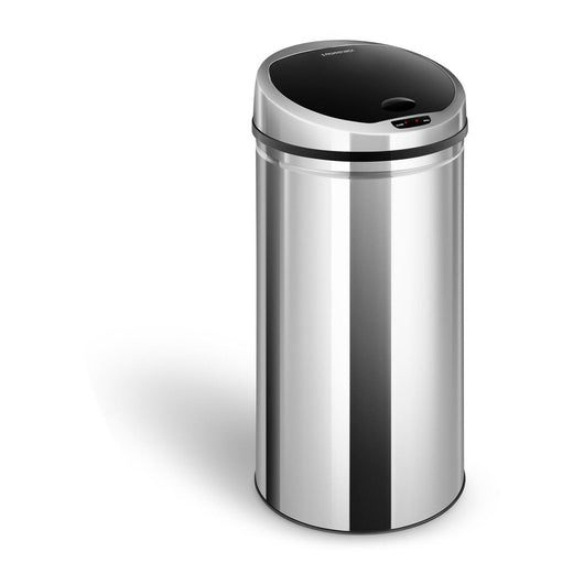 Pattumiera automatica da cucina 50 litri rotonda in acciaio inox 14_0003107