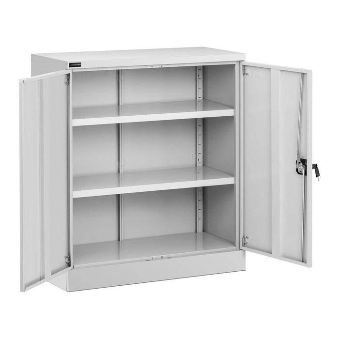 Mobiletto ufficio in metallo acciaio 102 cm grigio 14_0000461