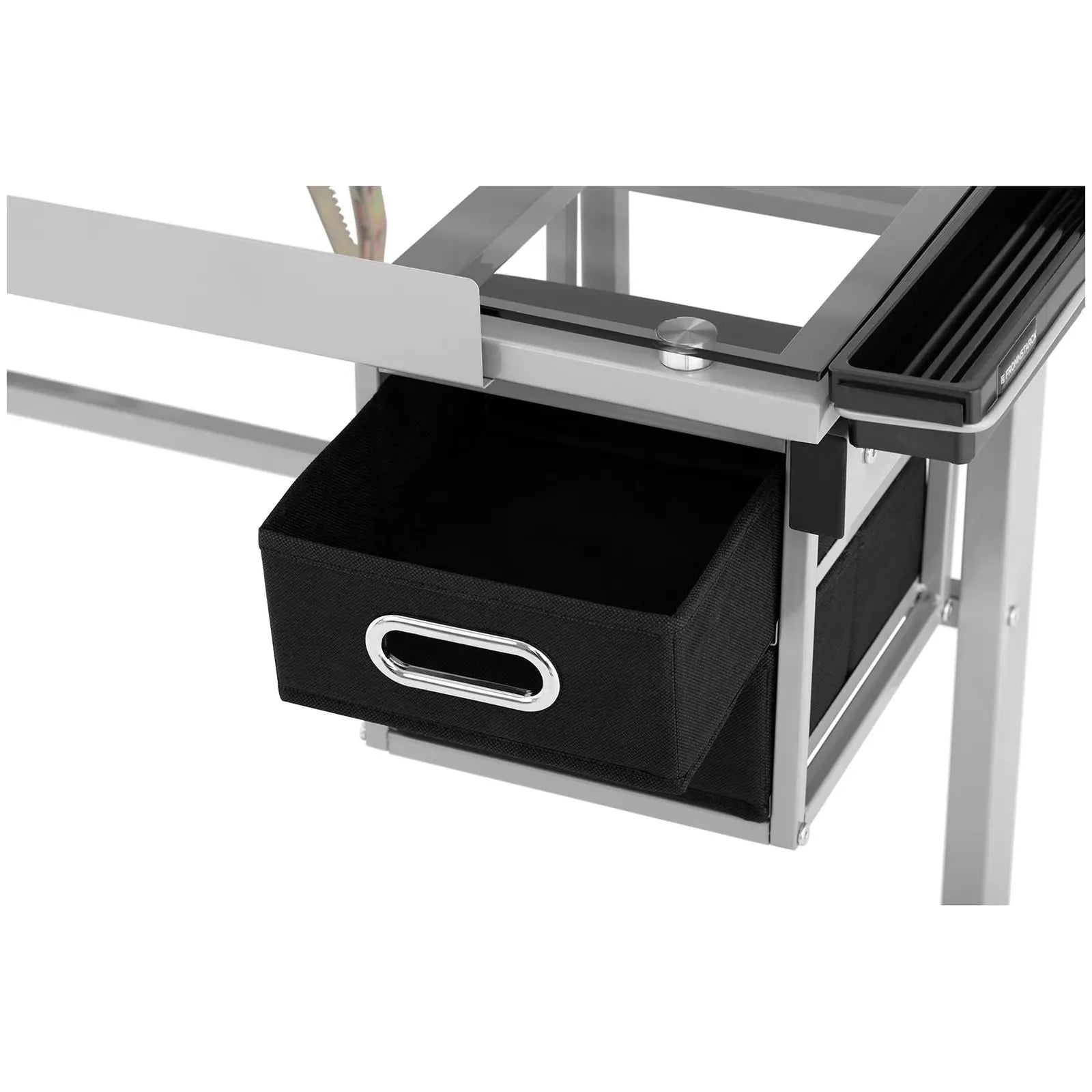 Tavolo da disegno, scrivania inclinabile e regolabile in altezza 104 x 60 x 90 cm piano in vetro 14_0003607