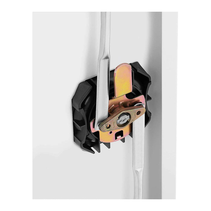 Armadio per ufficio con serratura 40 x 915 x 102 cm acciaio bianco 14_0006029