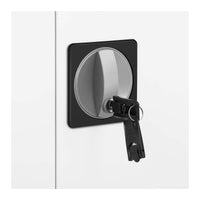 Armadio per ufficio con serratura 40 x 915 x 102 cm acciaio bianco 14_0006029